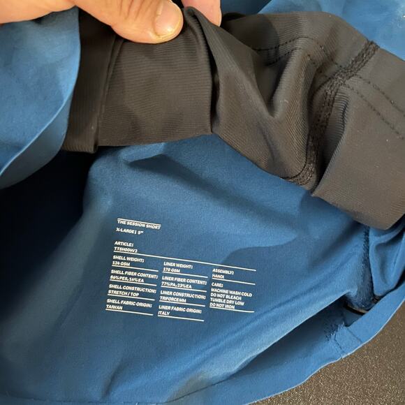 Ten Thousand Lightweight Run Performance Session Shorts Size XL 5” Teal Lined - Picture 5 of 5